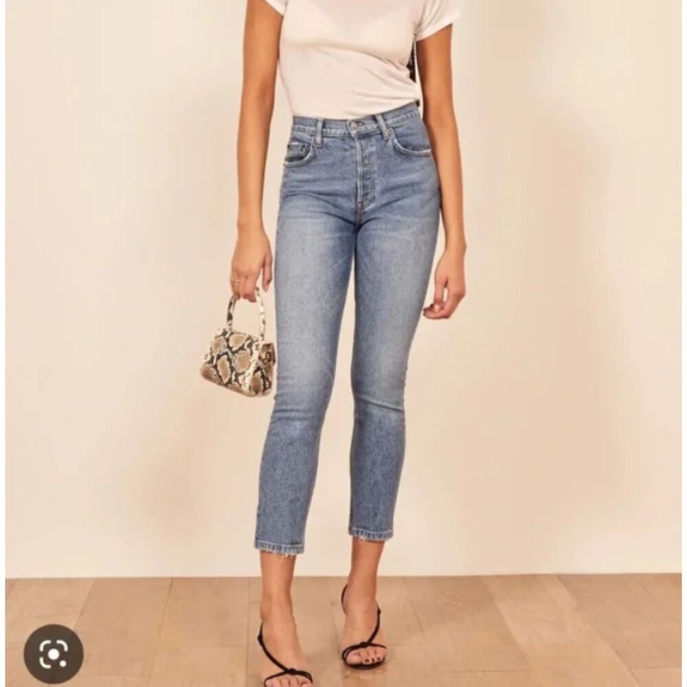 Reformation Jeans Serena High Skinny Crop in Augusta Wash 26